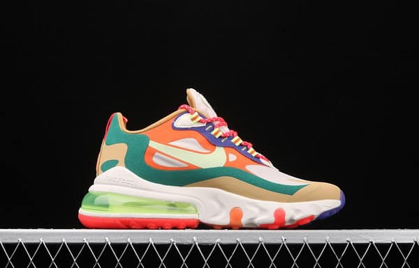 NIKE Air Max 270React new high-frequency mesh function half-palm air cushion cushioning running cloth shoes CQ4805-071 - Image 15