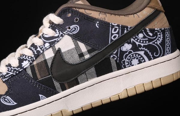 Travis Scott × SB DUNK joint name board shoes cashew fruit CT5053-001 - Image 8