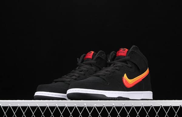 NIKE SB DUNK High road trip black orange yellow hook high top casual skateboard shoes BQ6826-003 - Image 15