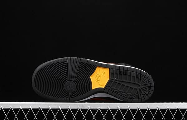 NIKE SB DUNK High road trip black orange yellow hook high top casual skateboard shoes BQ6826-003 - Image 16