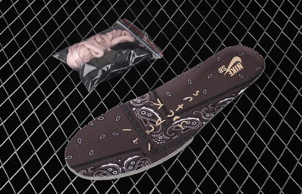 Travis Scott × SB DUNK joint name board shoes cashew fruit CT5053-001 - Image 4