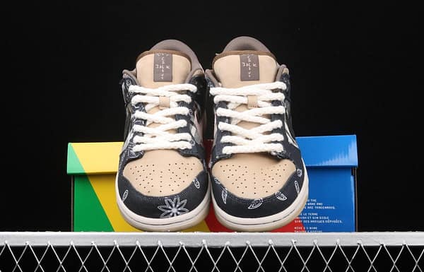Travis Scott × SB DUNK joint name board shoes cashew fruit CT5053-001 - Image 15