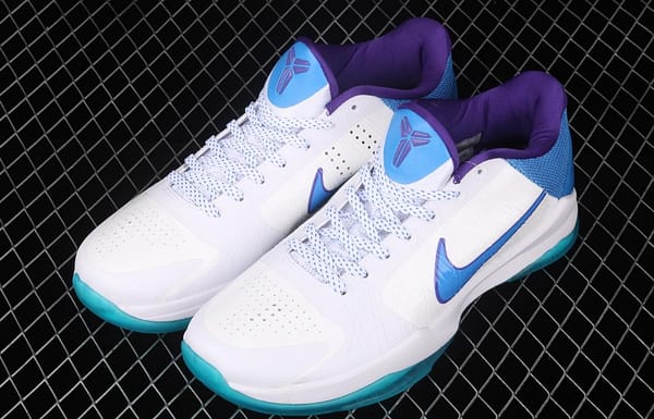 NIKE Zoom Kobe V Protro White and Blue Kobe Bryant 5 2020 replicates low-end sports basketball shoes CD4491-101, - Image 10