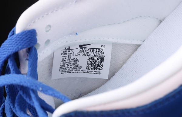 NIKE SB DUNK Low NCAA 35th Anniversary White Blue first year Color matching Skateboard shoes CU1726-100 - Image 4
