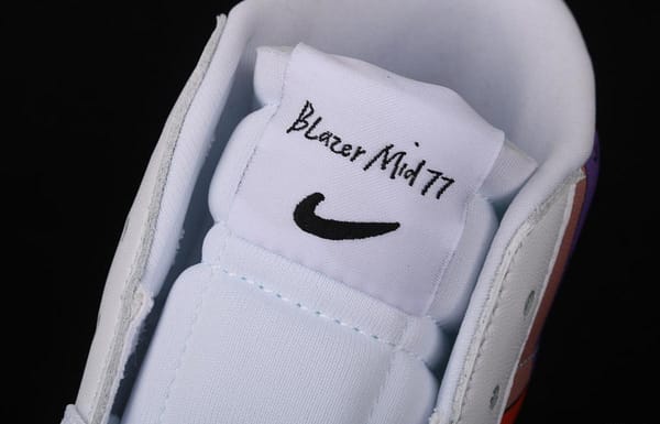 Ruohan Wang X NIKE Blazer Mid 77 Flyleather QS Trail Blazers graffiti high upper board shoes CZ3775-900 - Image 6