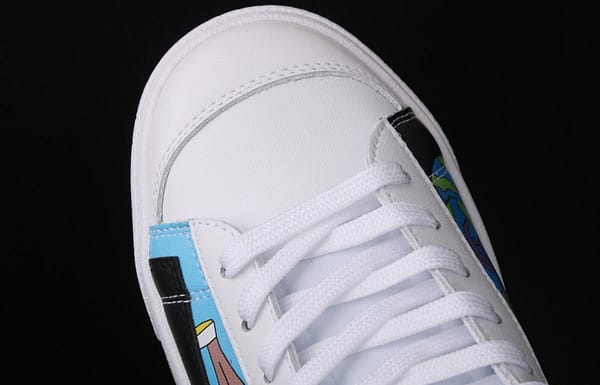 Ruohan Wang X NIKE Blazer Mid 77 Flyleather QS Trail Blazers graffiti high upper board shoes CZ3775-900 - Image 7