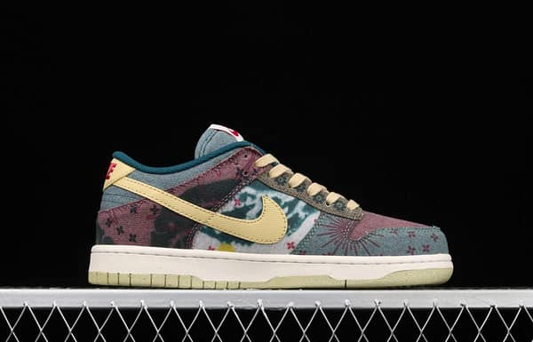 NIKE SB DUNK Low Lemon Wash Slam Dunk Series low-top leisure sports skateboard shoes color tie-dye printing washing CZ9747-900 - Image 15