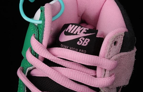 NIKE SB DUNK High reverses black powder Celtic skateboard shoes CU7349-001 - Image 9