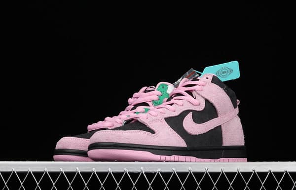 NIKE SB DUNK High reverses black powder Celtic skateboard shoes CU7349-001 - Image 15