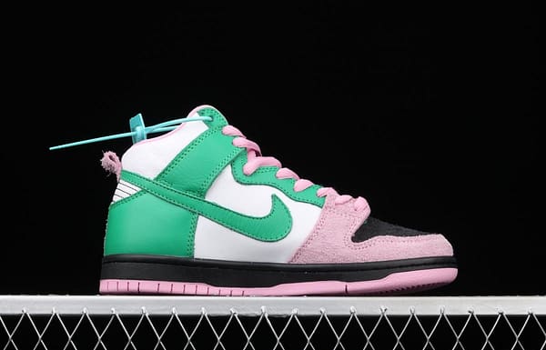 NIKE SB DUNK High reverses black powder Celtic skateboard shoes CU7349-001 - Image 17