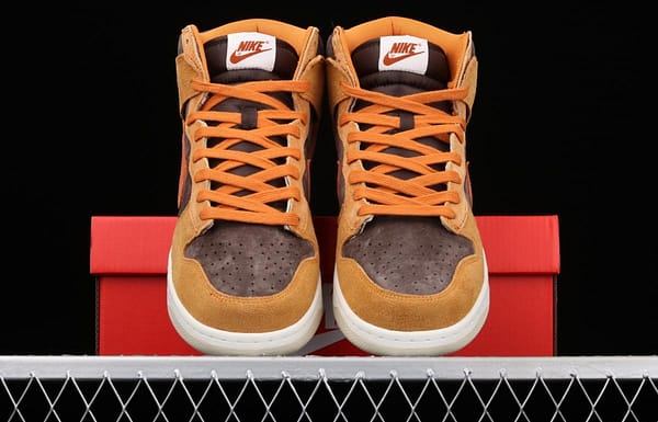 NIKE SB DUNK Hight Dark Russet dirty orange high-top leisure sports skateboard shoes DD1401-200 - Image 12