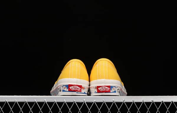 Vans Authentic 44 DX yellow canvas surfing printed Anaheim vintage board shoes VN0A54F241Q - Image 11