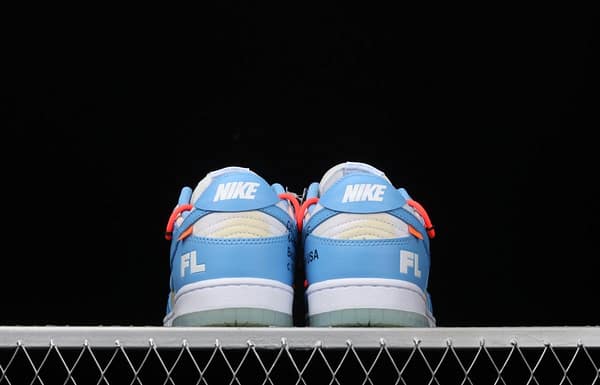 OFF-White x Futura x DUNK OW Coast joint model North Carolina blue color retro skateboard shoes DD0856-403 - Image 13