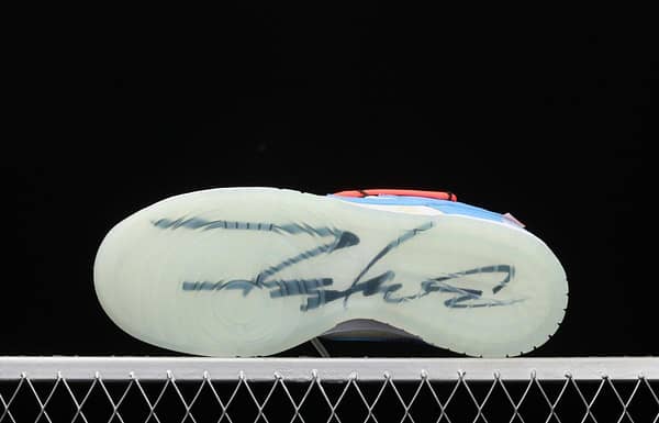 OFF-White x Futura x DUNK OW Coast joint model North Carolina blue color retro skateboard shoes DD0856-403 - Image 15