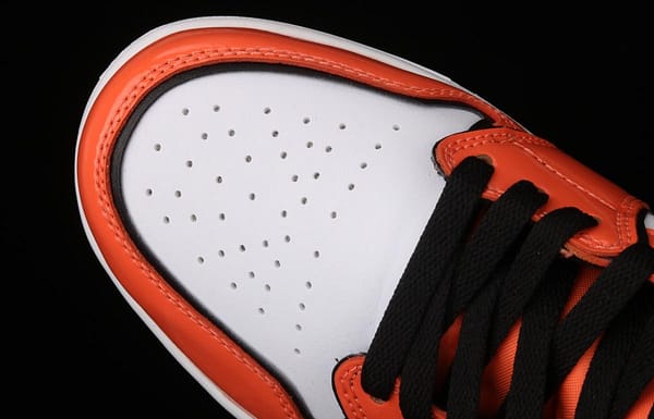 Air Jordan 1 Mid lacquered leather white orange Zhongbang basketball shoes DD6834-802 - Image 9