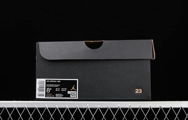 Air Jordan 1 Mid White and Yellow Zhongbang Basketball shoes 554724-170 - Image 11