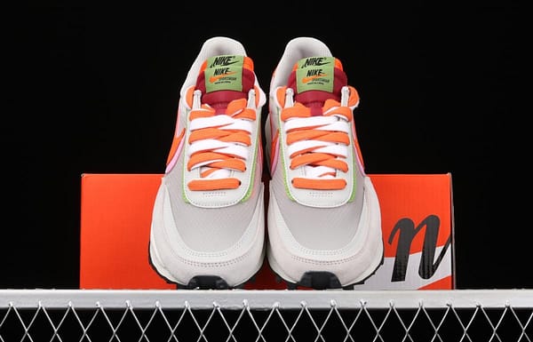 Sacai x NIKE LVD Waffle Daybreak co-signed catwalk style transparent net stitching double hook Swoosh running shoes DH1347-100 - Image 12