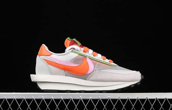 Sacai x NIKE LVD Waffle Daybreak co-signed catwalk style transparent net stitching double hook Swoosh running shoes DH1347-100 - Image 16