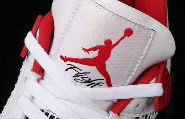 Air Jordan 4 Fire Red White and Red Flame Red Basketball shoes DC7770-160 - Image 8