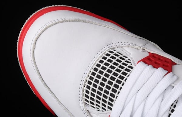 Air Jordan 4 Fire Red White and Red Flame Red Basketball shoes DC7770-160 - Image 9