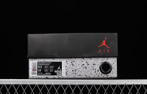 Air Jordan 4 Fire Red White and Red Flame Red Basketball shoes DC7770-160 - Image 11