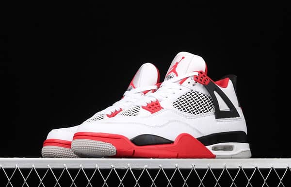 Air Jordan 4 Fire Red White and Red Flame Red Basketball shoes DC7770-160 - Image 14
