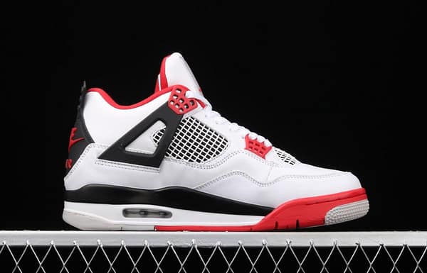 Air Jordan 4 Fire Red White and Red Flame Red Basketball shoes DC7770-160 - Image 16