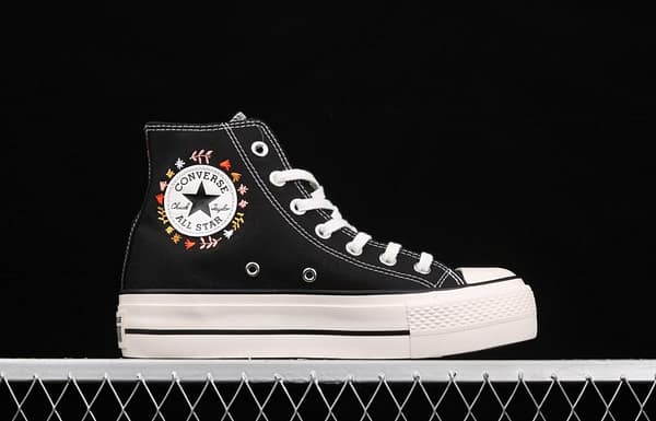 Converse All Star Lift fashionable thick-soled high-upper canvas shoes 571085C - Image 16