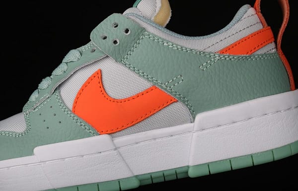 NIKE DUNK Low Disrupt White/Sand/Ghost/Sail lightweight dunk destruction series deconstructed wind low side casual skateboard shoes DJ3077-001 - Image 7