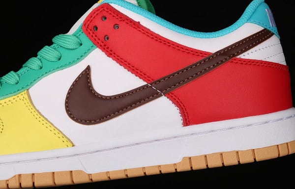NIKE DUNK Low Free 99 white colorful mandarin duck dunk series low side leisure sports skateboard shoes DH0952-100 - Image 7