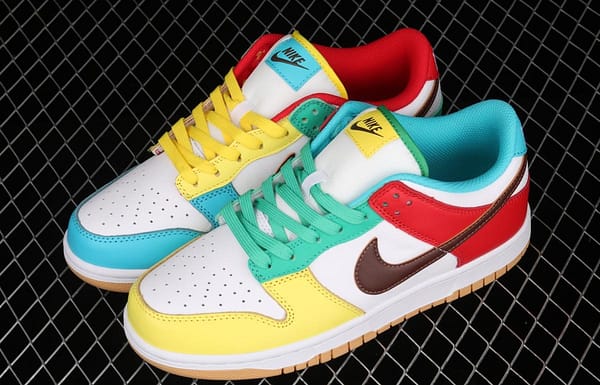 NIKE DUNK Low Free 99 white colorful mandarin duck dunk series low side leisure sports skateboard shoes DH0952-100 - Image 10