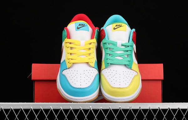 NIKE DUNK Low Free 99 white colorful mandarin duck dunk series low side leisure sports skateboard shoes DH0952-100 - Image 12