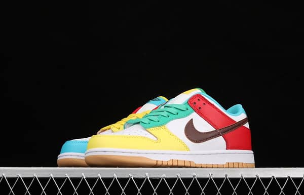 NIKE DUNK Low Free 99 white colorful mandarin duck dunk series low side leisure sports skateboard shoes DH0952-100 - Image 14