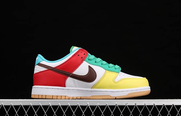 NIKE DUNK Low Free 99 white colorful mandarin duck dunk series low side leisure sports skateboard shoes DH0952-100 - Image 16