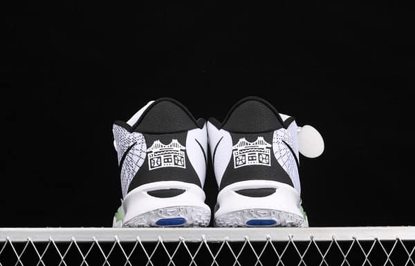 NIKE Kyrie 7 HIP-POP Owen 7th generation hip hop theme luminous white and green CQ9327-100 - Image 13