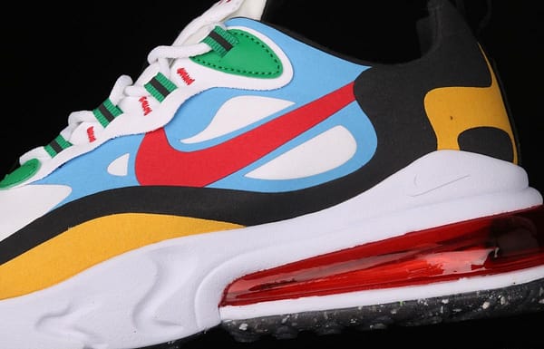 NIKE Air Max 270React new high-frequency mesh hollowing out function half-palm air cushion running shoes DA2610-161, - Image 7