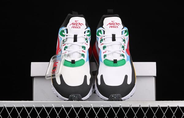 NIKE Air Max 270React new high-frequency mesh hollowing out function half-palm air cushion running shoes DA2610-161, - Image 12