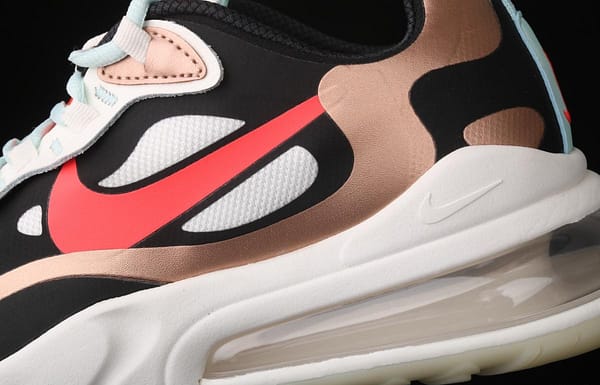 NIKE Air Max 270React new high-frequency mesh function half-palm air cushion cushioning running cloth shoes CT3428-100 - Image 5