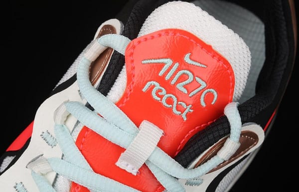 NIKE Air Max 270React new high-frequency mesh function half-palm air cushion cushioning running cloth shoes CT3428-100 - Image 6