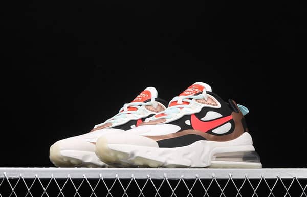 NIKE Air Max 270React new high-frequency mesh function half-palm air cushion cushioning running cloth shoes CT3428-100 - Image 11