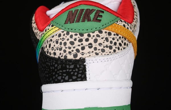 NIKE SB DUNK Low What The color stitching asymmetrical mandarin duck low-top skateboard shoes CZ2239-600 - Image 7