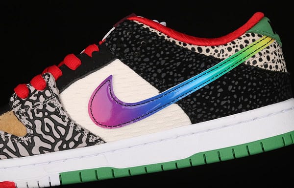 NIKE SB DUNK Low What The color stitching asymmetrical mandarin duck low-top skateboard shoes CZ2239-600 - Image 8