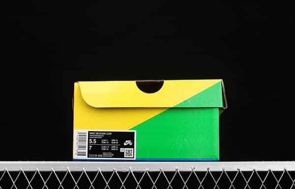 NIKE SB DUNK Low What The color stitching asymmetrical mandarin duck low-top skateboard shoes CZ2239-600 - Image 12