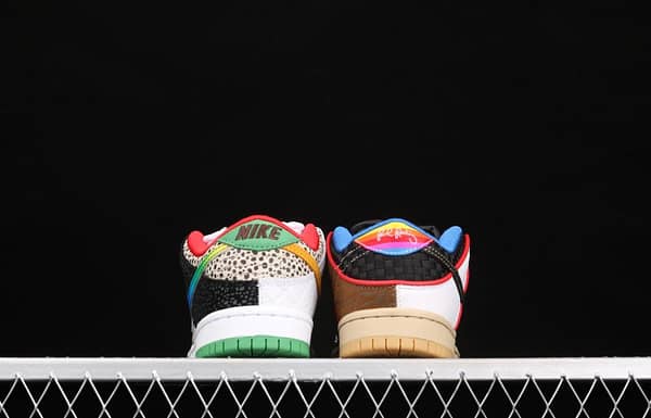 NIKE SB DUNK Low What The color stitching asymmetrical mandarin duck low-top skateboard shoes CZ2239-600 - Image 14