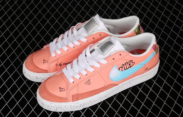 Nike Blazer Low Trail Blazers pink graffiti low-top casual board shoes DJ4281-641 - Image 10