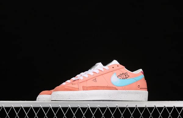Nike Blazer Low Trail Blazers pink graffiti low-top casual board shoes DJ4281-641 - Image 14