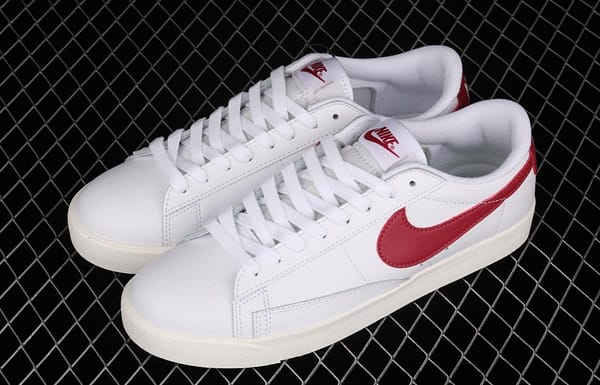 NIKE Blazer Low Leather trailblazer leather low-top skateboard shoes CI6377-102 - Image 10