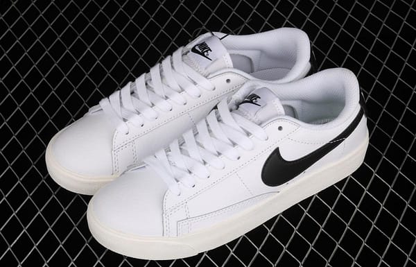 NIKE Blazer Low Leather Trail Blazers leather low-top skateboard shoes CI6377-101 - Image 10