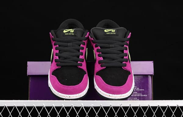 NIKE DUNK SB Low SP black rose red retro low-top leisure sports skateboard shoes BQ6817-501 - Image 11
