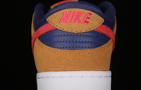 NIKE SB DUNK Low SB shredded backboard dark brown white and yellow color matching fashion leisure board shoes BQ6817-700 - Image 7
